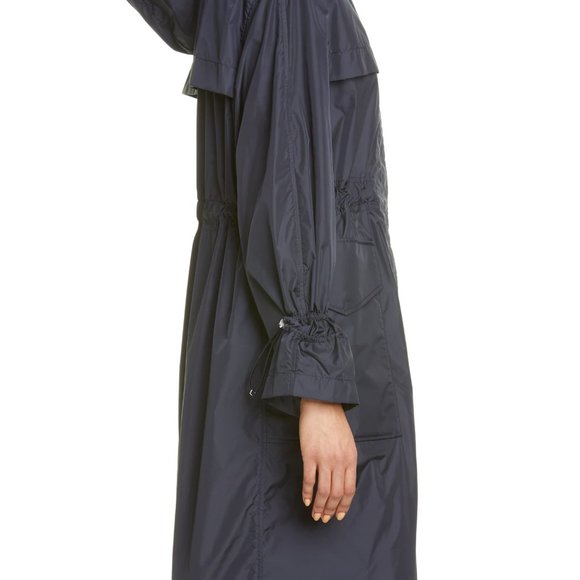 New Authentic Ceruleum Longline Rain Jacket